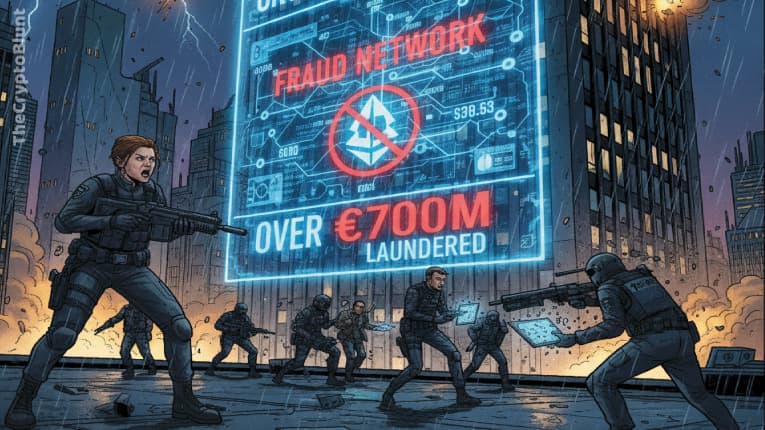 EU busts crypto fraud ring that laundered over EUR 700 million