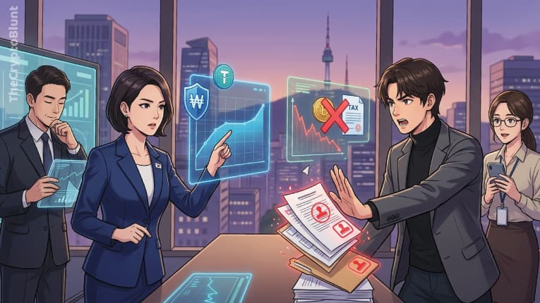 South Korea Advances Stablecoin Rules as Opposition Pushes Crypto Tax Repeal